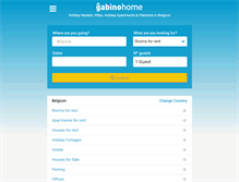 Tablet Screenshot of belgium.gabinohome.com
